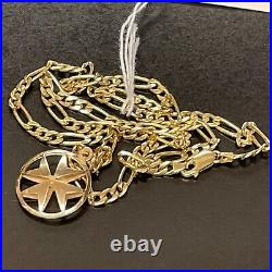 9ct gold chain and pendant 8.6 grams 20 (cwl3874/2)