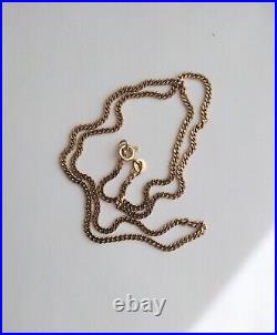 9ct gold curb chain 18 inch chain 6.6g