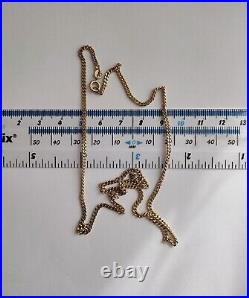 9ct gold curb chain 18 inch chain 6.6g