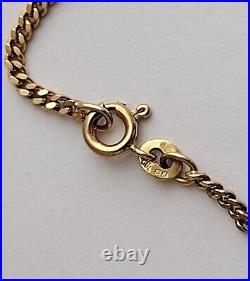 9ct gold curb chain 18 inch chain 6.6g