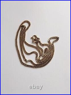 9ct gold curb chain 18 inch chain 6.6g