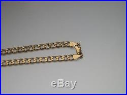 9ct gold curb chain 19.8 grams not scrap