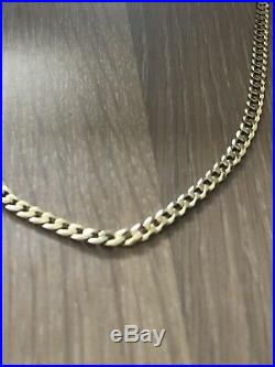 9ct gold curb chain 24