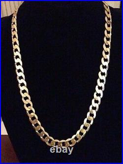 9ct gold curb chain 24 Inch 82.7 Grams Fully Hallmarked