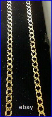 9ct gold curb chain, length 24, weight 10.3 grams