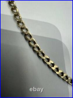 9ct gold curb chain necklace