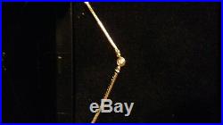 9ct gold diamond solitaire snake chain