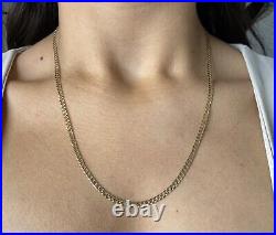 9ct gold quality Italian curb chain Weight 7.2 grams Width 3mm Length 26 inch