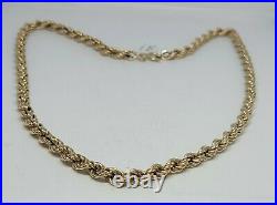 9ct gold rope chain