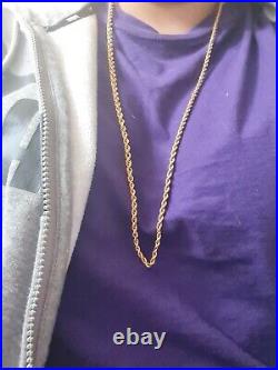 9ct gold rope chain