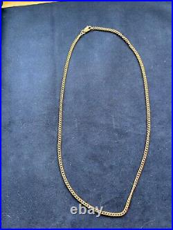 9ct gold wire curb 18 inch chain from G and A