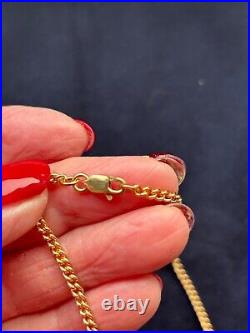 9ct gold wire curb 18 inch chain from G and A