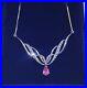 9ct-white-gold-Diamond-necklace-with-pink-tear-drop-Topaz-stone-In-New-gift-box-01-azk