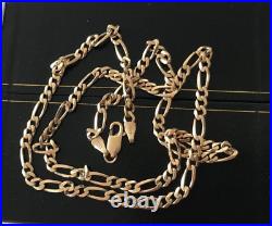 9ct \yellow Gold Figaro Chain Necklace 10 grams Hallmarked. 20 inch