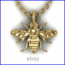 9ct yellow gold Pendant, chain included, Manchester Bee jewellery Hallmarked