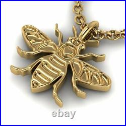 9ct yellow gold Pendant, chain included, Manchester Bee jewellery Hallmarked
