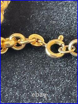 9ct yellow gold belcher chain 23g 26 inch