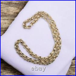 9ct yellow gold belcher chain 24 inches 92.9g