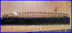 9ct yellow gold belcher chain 24 inches 92.9g