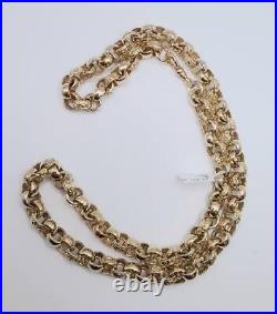 9ct yellow gold belcher chain 24 inches 92.9g