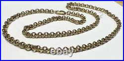 9ct yellow gold belcher chain 48.4g