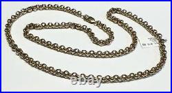 9ct yellow gold belcher chain 48.4g