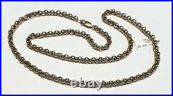 9ct yellow gold belcher chain 48.4g