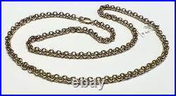 9ct yellow gold belcher chain 48.4g