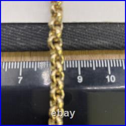 9ct yellow gold belcher chain 76.2g