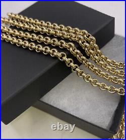 9ct yellow gold belcher chain 76.2g