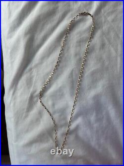 9ct yellow gold belcher chain used