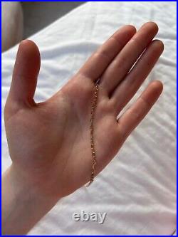 9ct yellow gold belcher chain used