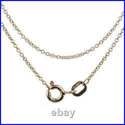 9ct yellow gold chain 1mm Cable Chain 18'' Hallmarked