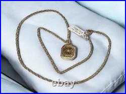 9ct yellow gold chain and locket pendant 6.4g