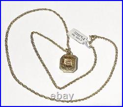 9ct yellow gold chain and locket pendant 6.4g