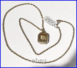 9ct yellow gold chain and locket pendant 6.4g