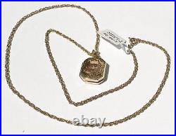 9ct yellow gold chain and locket pendant 6.4g