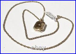 9ct yellow gold chain and locket pendant 6.4g