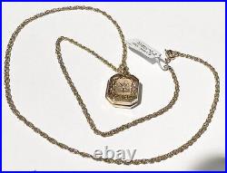 9ct yellow gold chain and locket pendant 6.4g