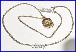 9ct yellow gold chain and locket pendant 6.4g