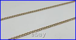 9ct yellow gold curb chain 10.3 grams 24 inches 2.9mm wide Hallmarked