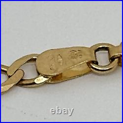 9ct yellow gold curb chain 10.3 grams 24 inches 2.9mm wide Hallmarked