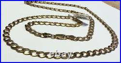 9ct yellow gold curb chain 17.3g