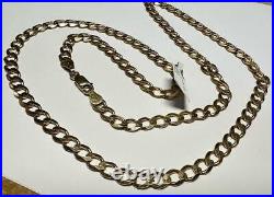 9ct yellow gold curb chain 17.3g