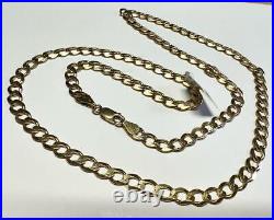 9ct yellow gold curb chain 17.3g