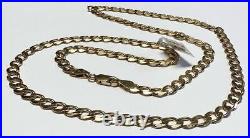 9ct yellow gold curb chain 17.3g