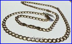 9ct yellow gold curb chain 17.3g