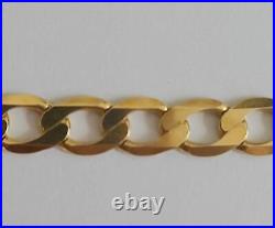 9ct yellow gold curb chain 20 inches 16.3g