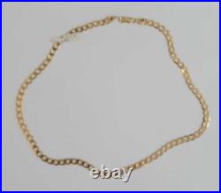 9ct yellow gold curb chain 20 inches 16.3g