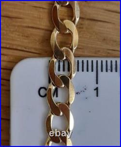 9ct yellow gold curb chain 20 inches 16.3g